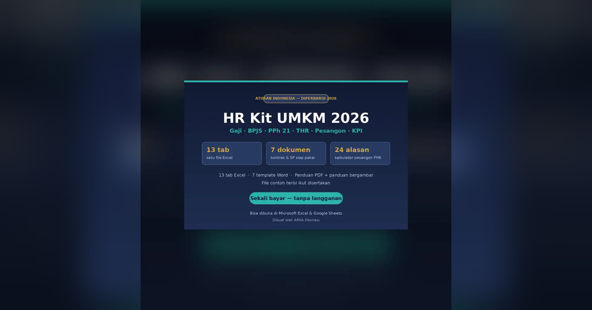 HR Kit Gaji & Slip Gaji Karyawan